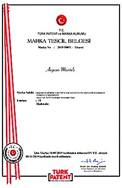 AegeanMantels Tescil Belgesi
