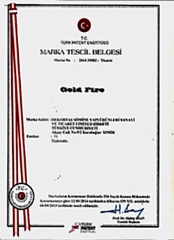 Golfire Tescil Belgesi